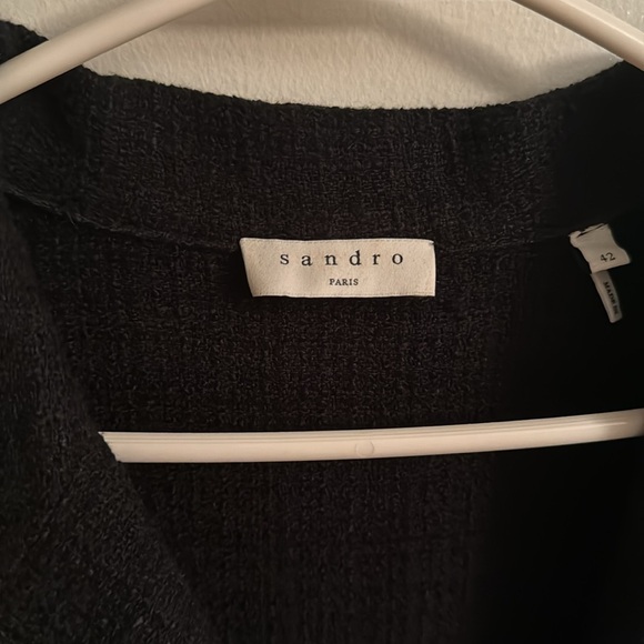 Sandro Short Tweed Coat Dress - Picture 5 of 5